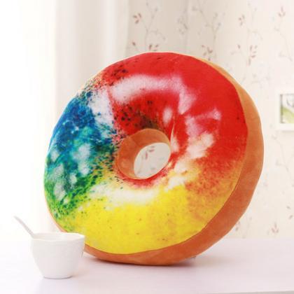 3d Creative Plush Donut Food Pillows Stuffed Toys..
