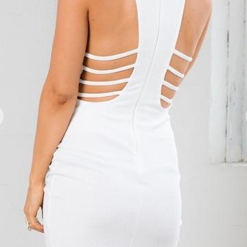 Women Sexy Deep V-neck Backless Dress Irregular Bodycon Dress on Luulla