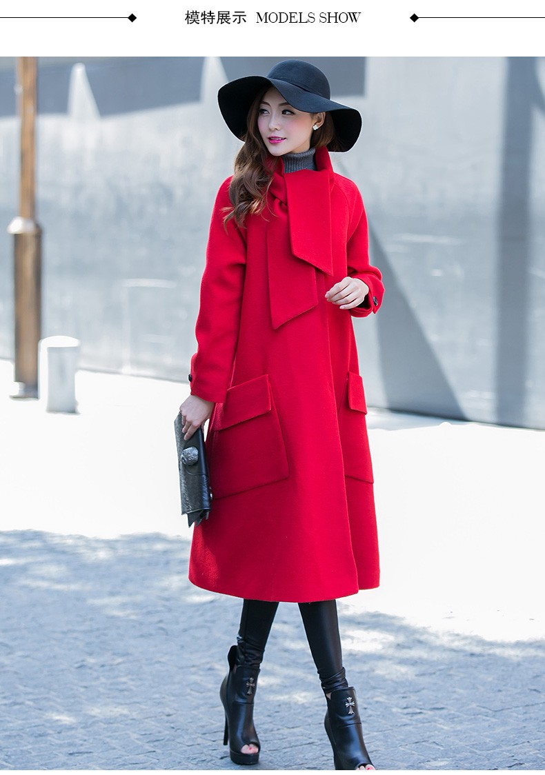 Loose Fitting Wool Coat Winter Women Plus Size Clothing Custom Made