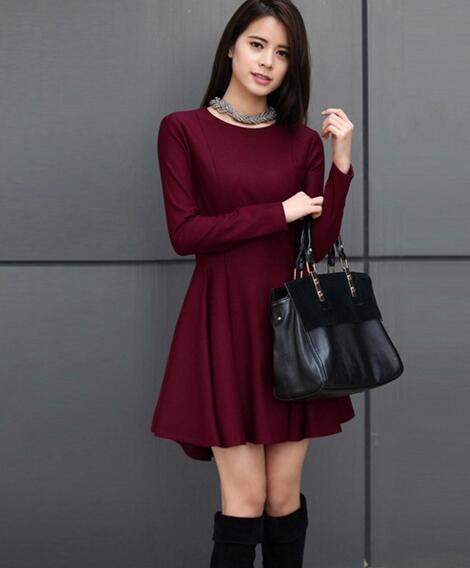 Roundneck Wool-Blend Dress main image 1